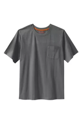 Heavyweight Pocket Crewneck T-Shirt - Steel by Boulder Creek