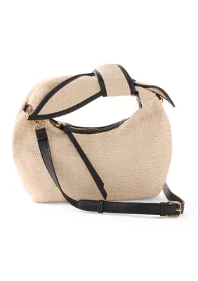 Knotted Top Handle Bag with Crossbody Strap by Kate & Alex Cuffaro