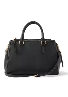 Top Handle Satchel with Cross Strap
