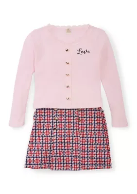 Long Sleeve Shirt and Skirt Set by Sweet Butterfly