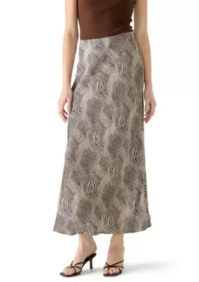 Animal Print Midi Skirt by Muse Republic Clothing