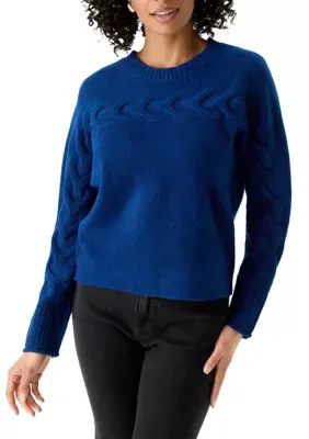 Crew Neck Dolman Sleeve Sweater