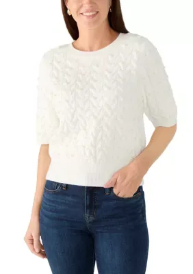 Herringbone Knit Sweater by Nanette Lepore