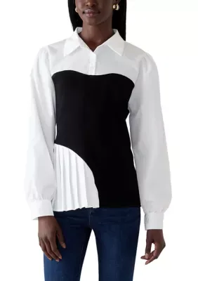 Asymmetrical Sweater Blouse by Nanette Lepore