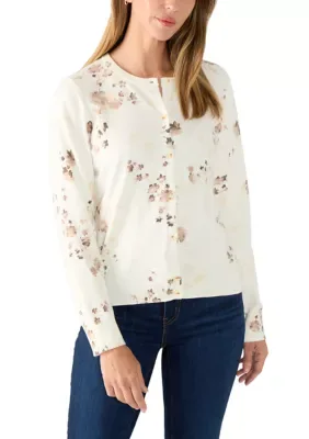 Delicate Flower Cardigan by Vince Camuto