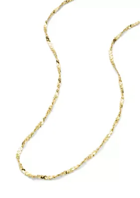 Plated Chain Necklace, 20 In