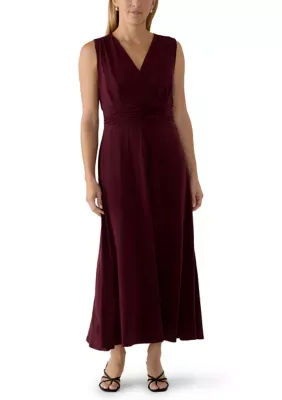 Sleeveless V-Neck Maxi Dress by Robbie Bee
