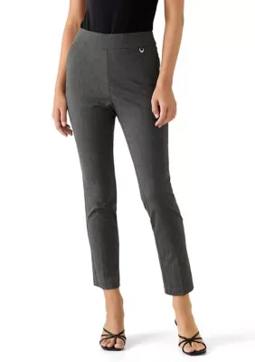 Pull on Heather Ankle Pants with Logo Charm by Rafaella