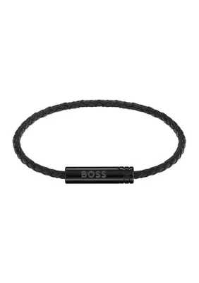 Ares Air Leather Bracelet by Hugo Boss