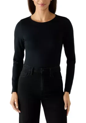 Long Sleeve Knot Back Bodysuit by Hudson Jeans