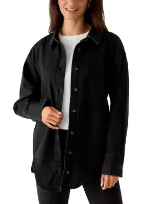 Denim Shirt with Hem Detail by Hudson Jeans