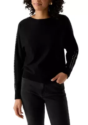 Boat Neck Dolman Sleeve Sweater by Rio & Rian