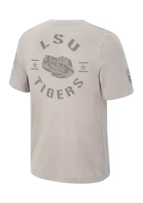 NCAA LSU Tigers Short Sleeve Fort Bliss Graphic T-Shirt