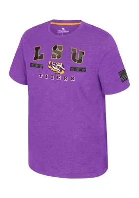 NCAA LSU Tigers Short Sleeve Joint Base Graphic T-Shirt by Colosseum