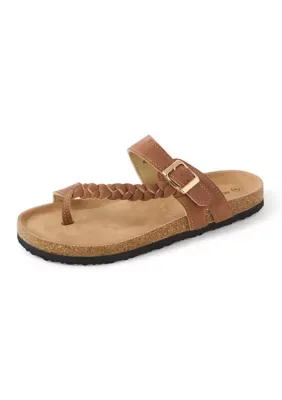 Kylie Braided Footbed Sandals by Olivia & Kate