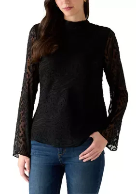 Bell Sleeve Tie Back Blouse by 1.State