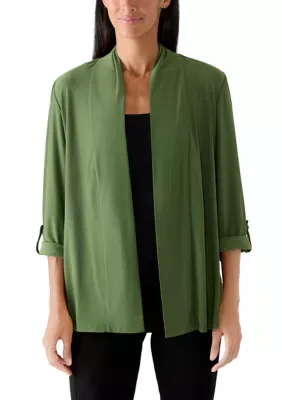 Long Sleeve Jersey Cardigan by Chaus