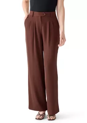 Extended Tab Pleated Pants by Laundry by Shelli Segal
