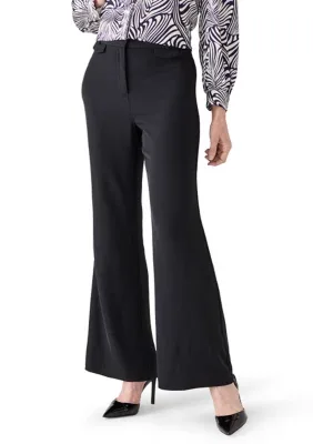 Mid Rise Flared Leg Pants by Laundry by Shelli Segal