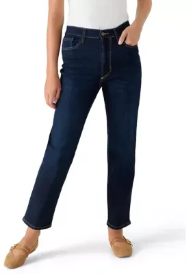 High Rise Straight Leg Jeans