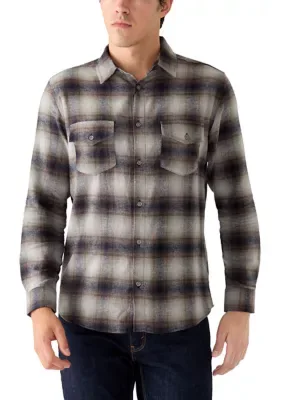 2-Pocket Plaid Camp Collar Work Shirt by Slate & Stone