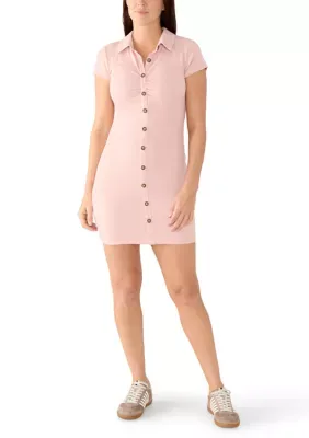 Short Sleeve Ruched Dress by Love & Piece Collective