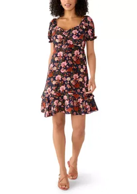 Puff Sleeve Sweetheart Dress