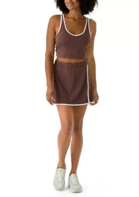 Cropped Tank Top and Skirt Set by Velocity