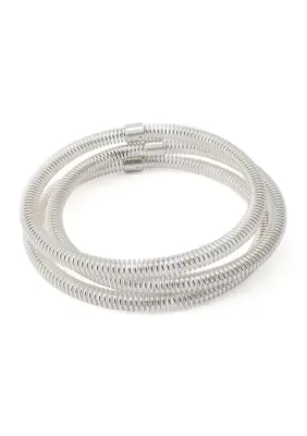 Robert Lee Morris Soho Coiled Bangle Bracelet Set by Lee