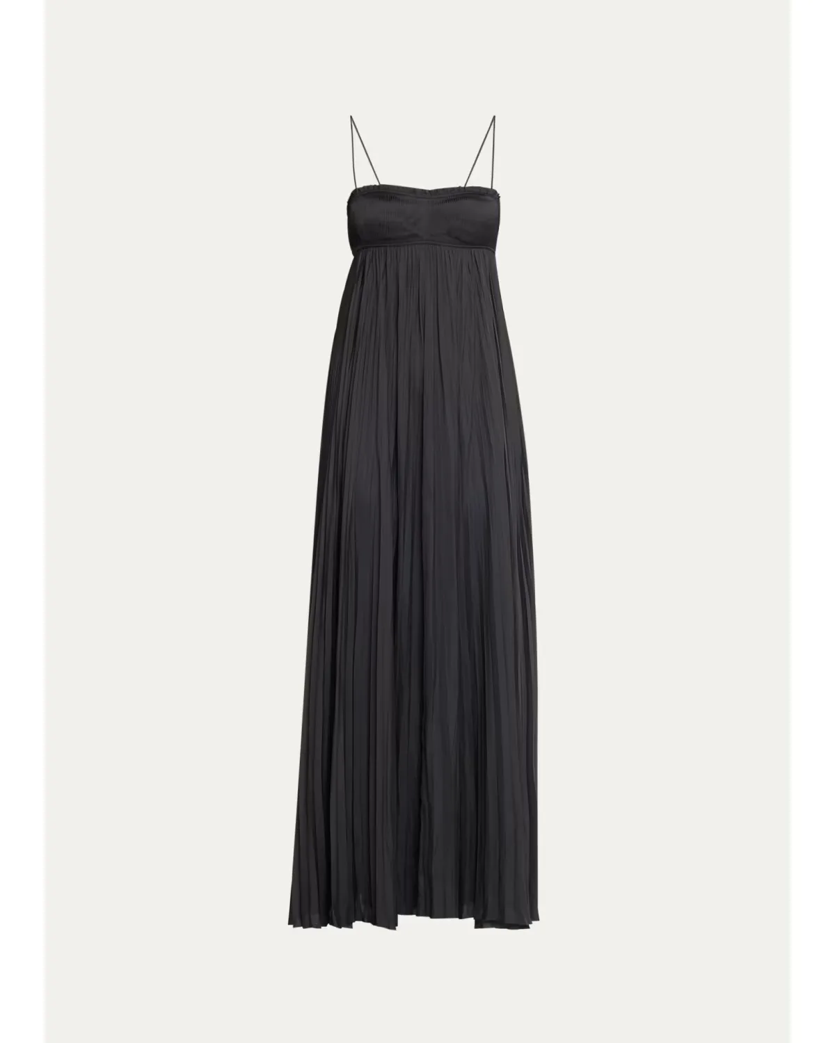 Valira Pleated Empire-Waist Gown by Ulla Johnson