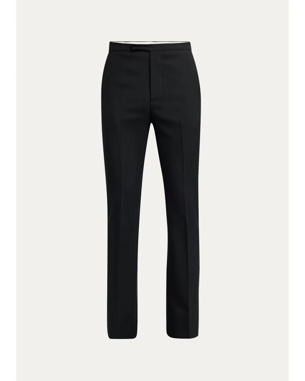 Wool Slim Flare Flat-Front Trousers by McQueen