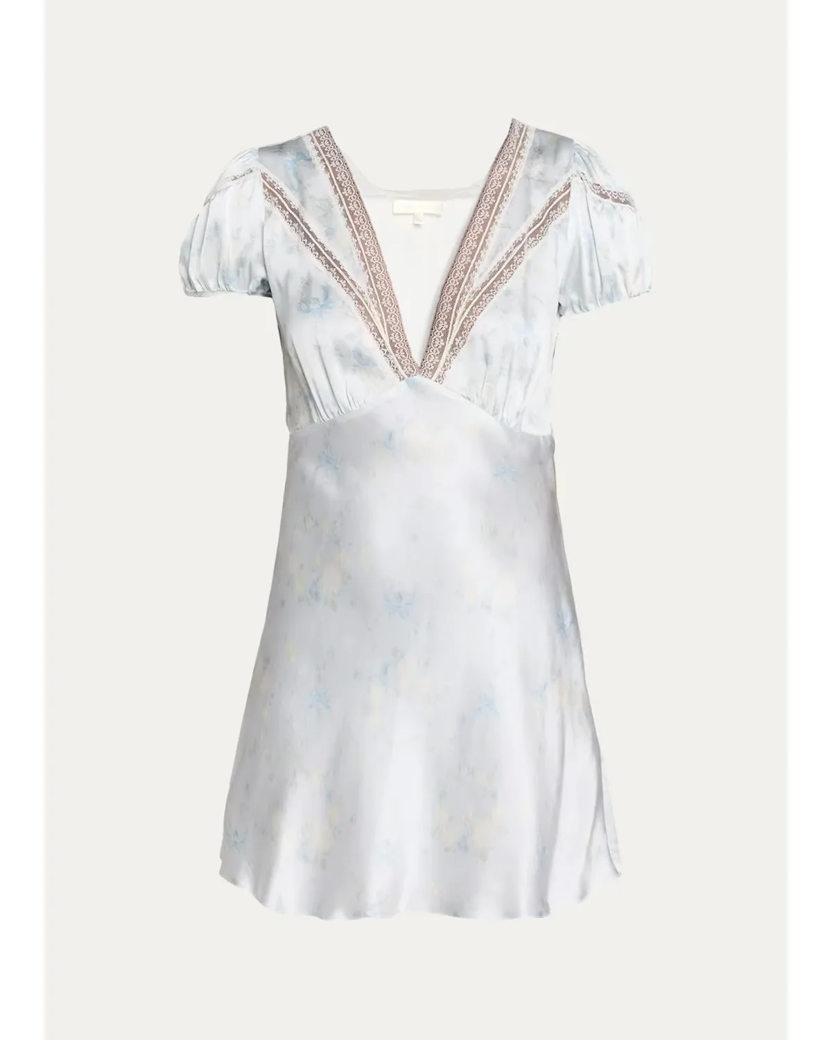 Sylara Floral Jacquard Mini Dress