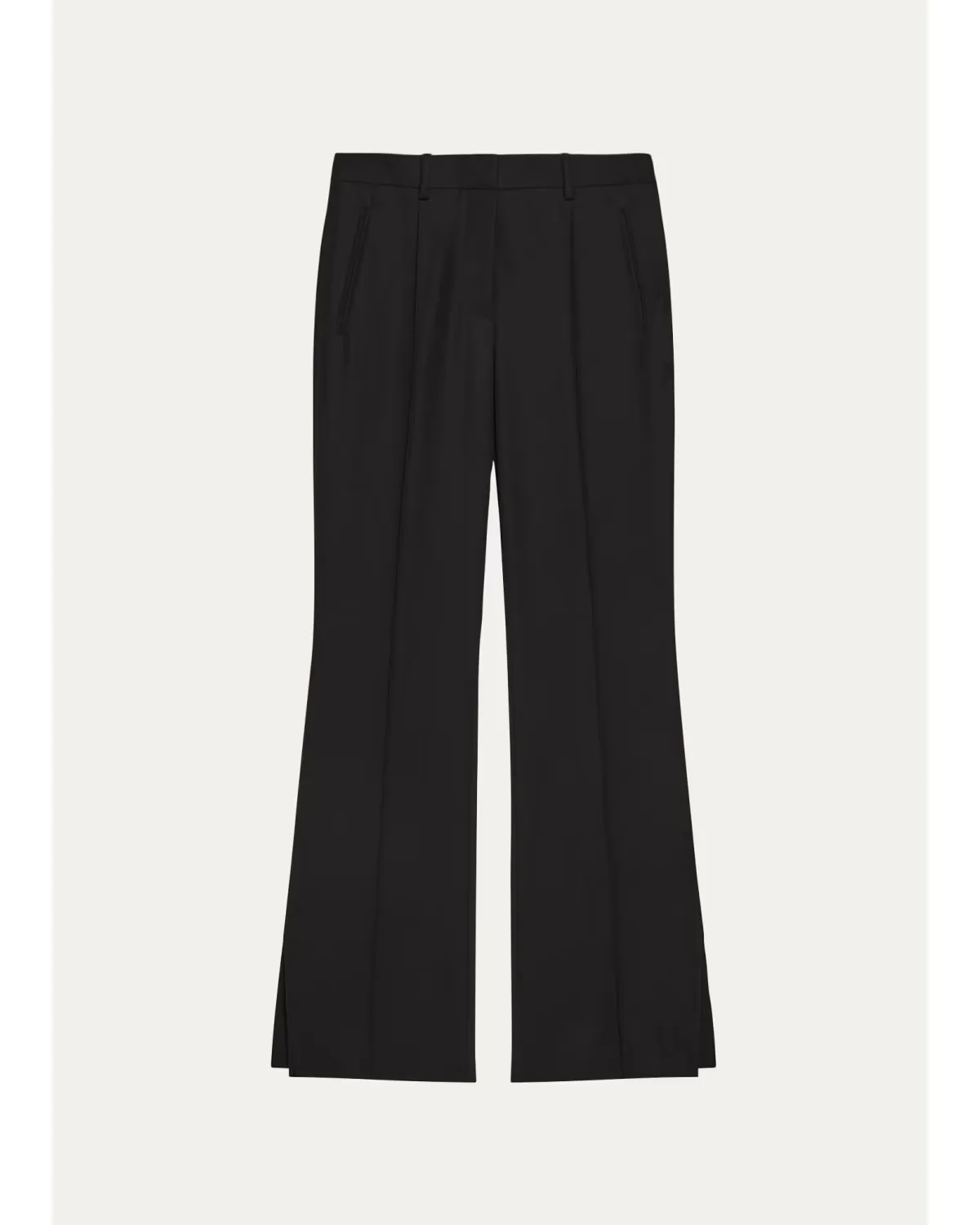 Vented Wool Bootcut Pants by Helmut Lang