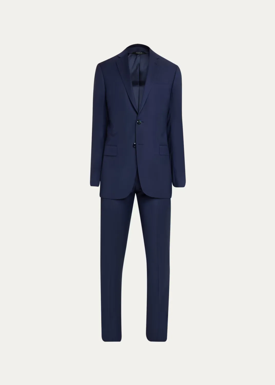 Soft Virgin Wool Two-Piece Suit