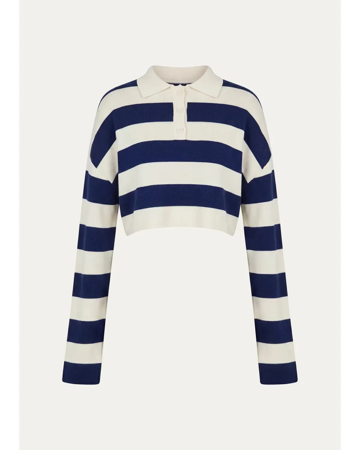 Ryla Striped Polo Sweater by SEROYA