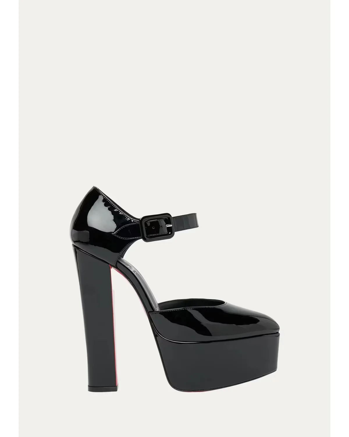 150mm Jenna Patent Leather Platform Pumps by Christian Louboutin