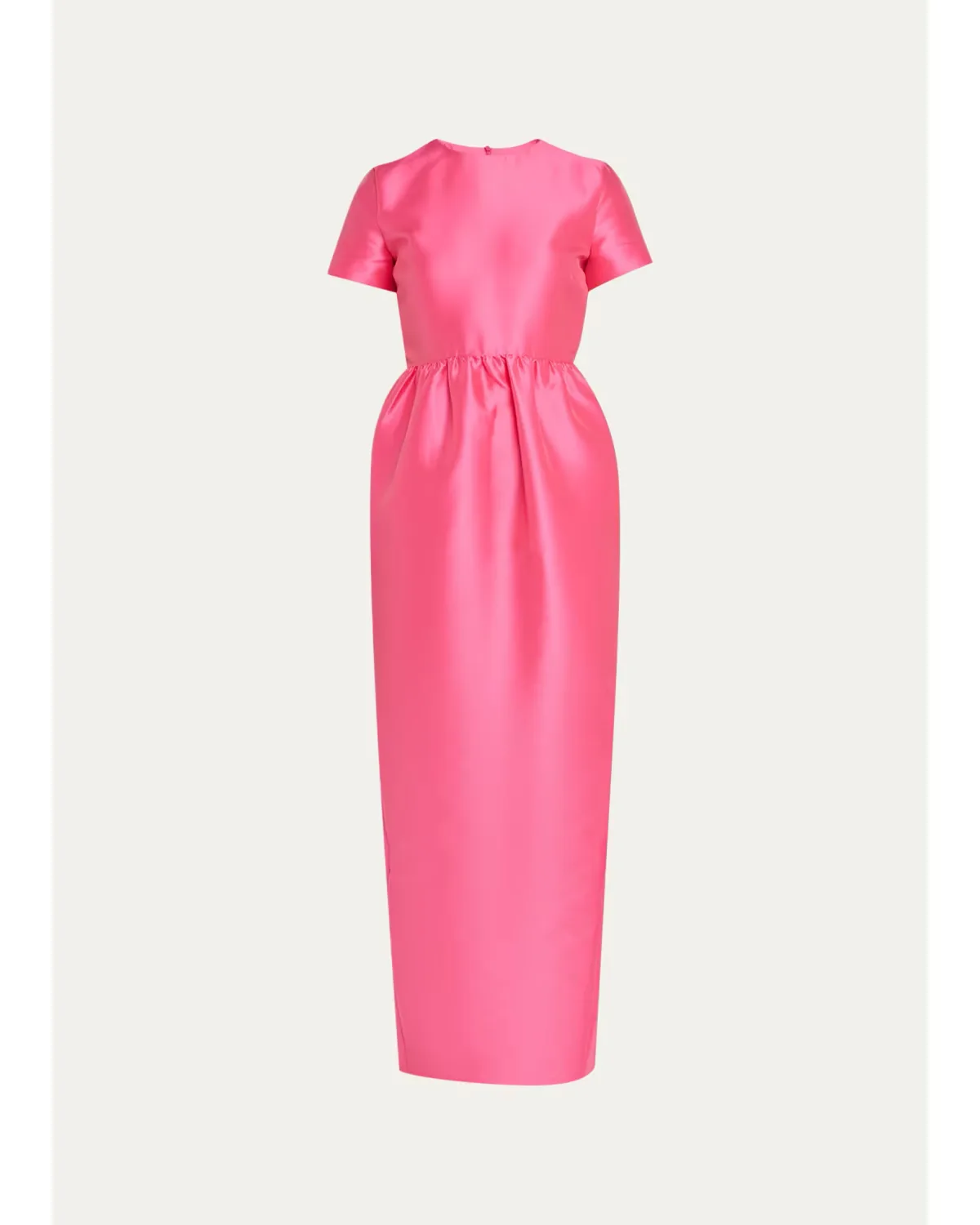 Lexi Floral Satin Empire-Waist Column Maxi Dress by BERNADETTE