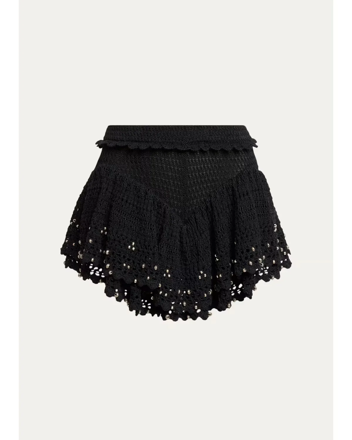 Metuanie Tiered Crochet Knit Mini Skirt by Isabel Marant
