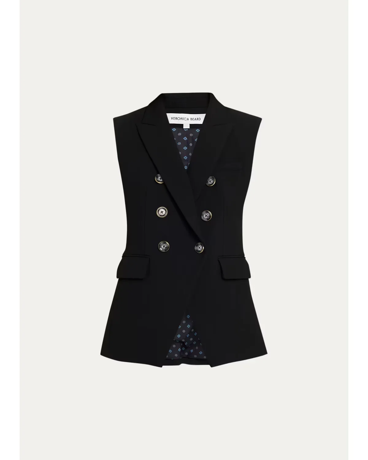 Miller Double-Breasted Vest by Veronica Beard