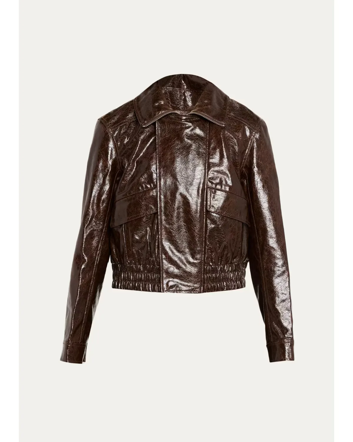 Tumbled Vegan Leather Jacket by Cinq  Sept