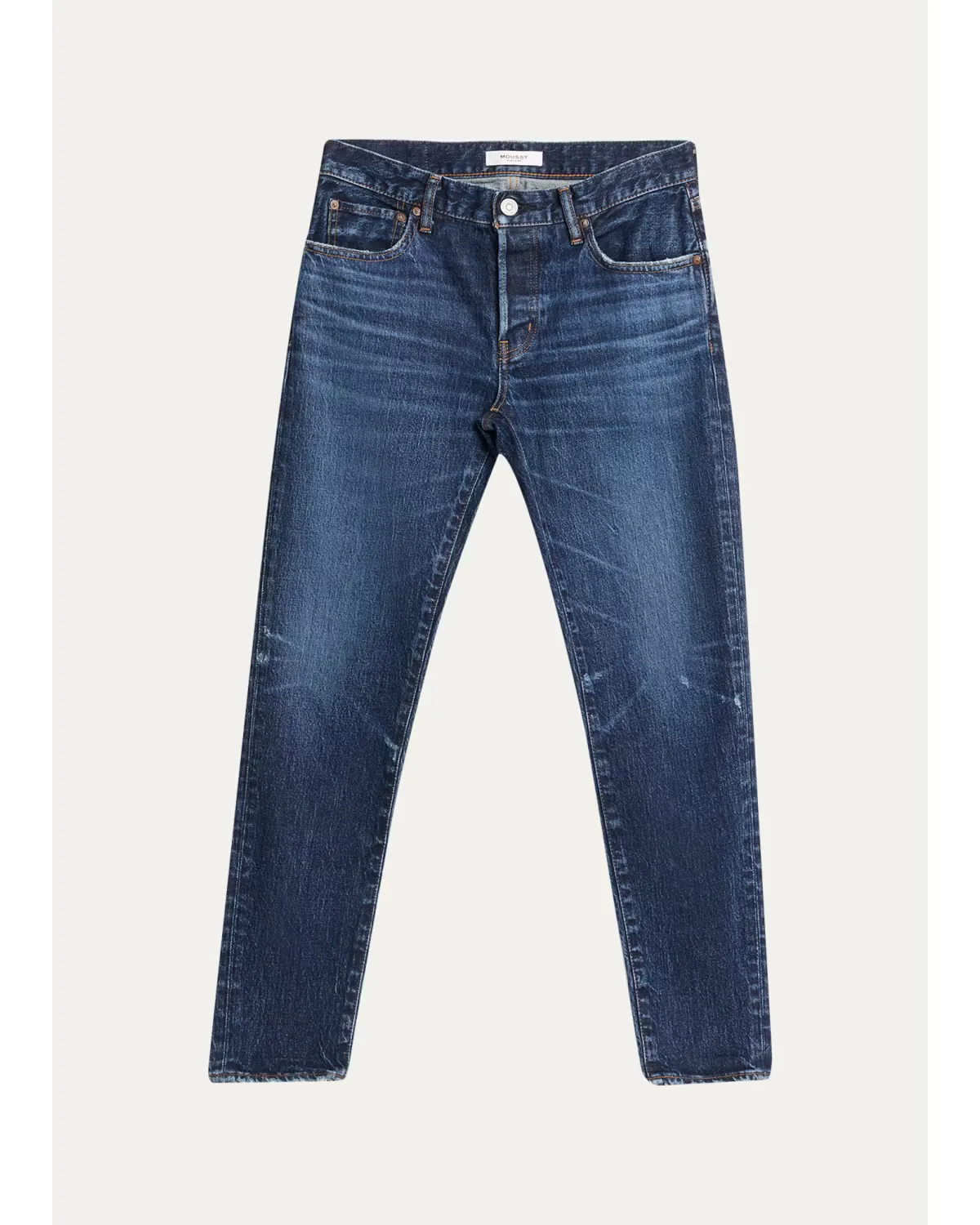 Carrol Mid-Rise Tapered Jeans by Moussy