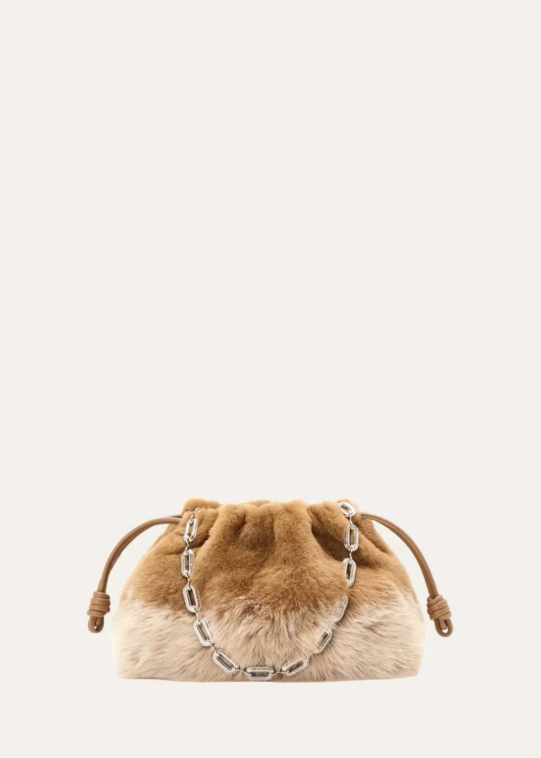 Flamenco Shearling Clutch Bag by LOEWE