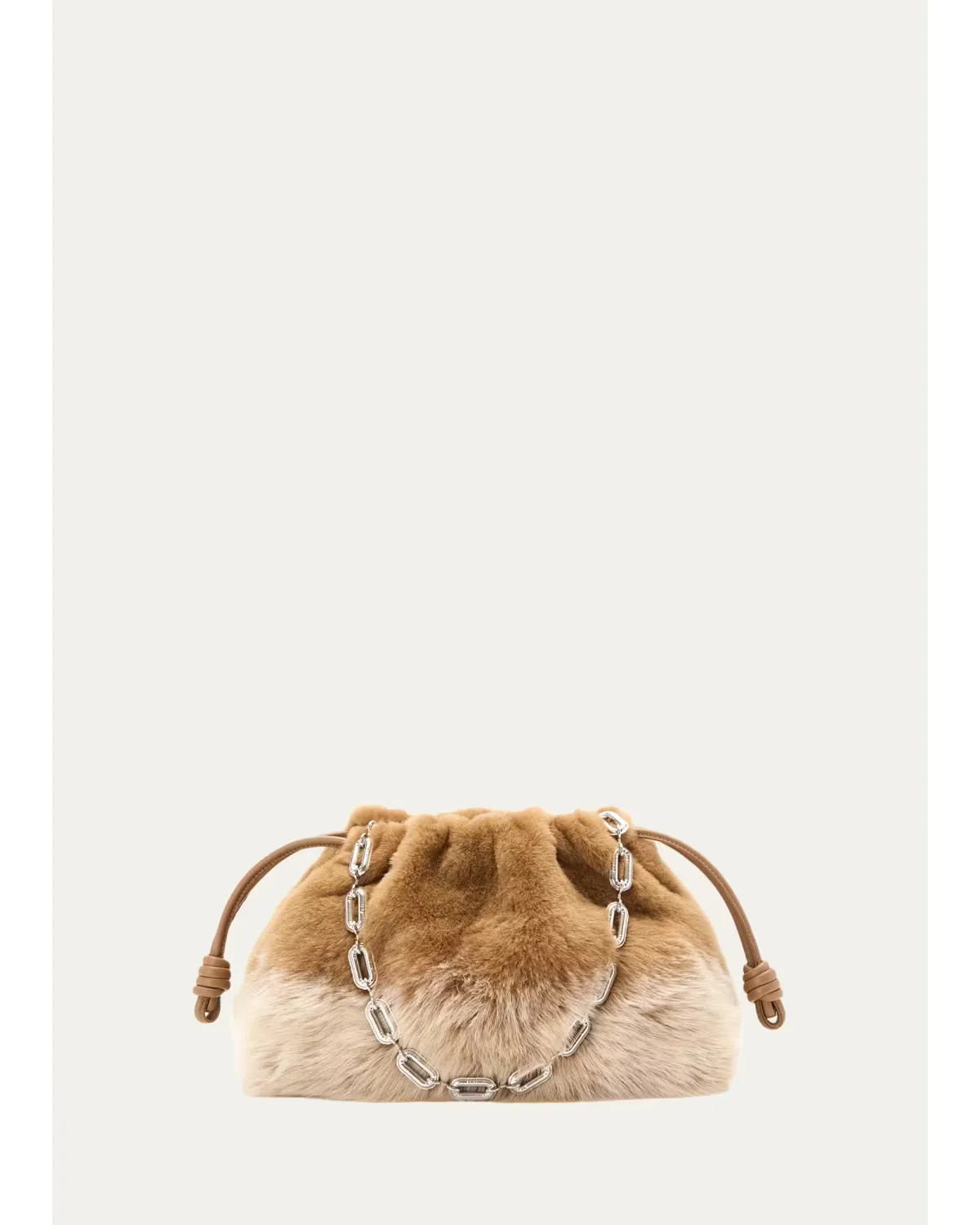 Flamenco Shearling Clutch Bag by LOEWE