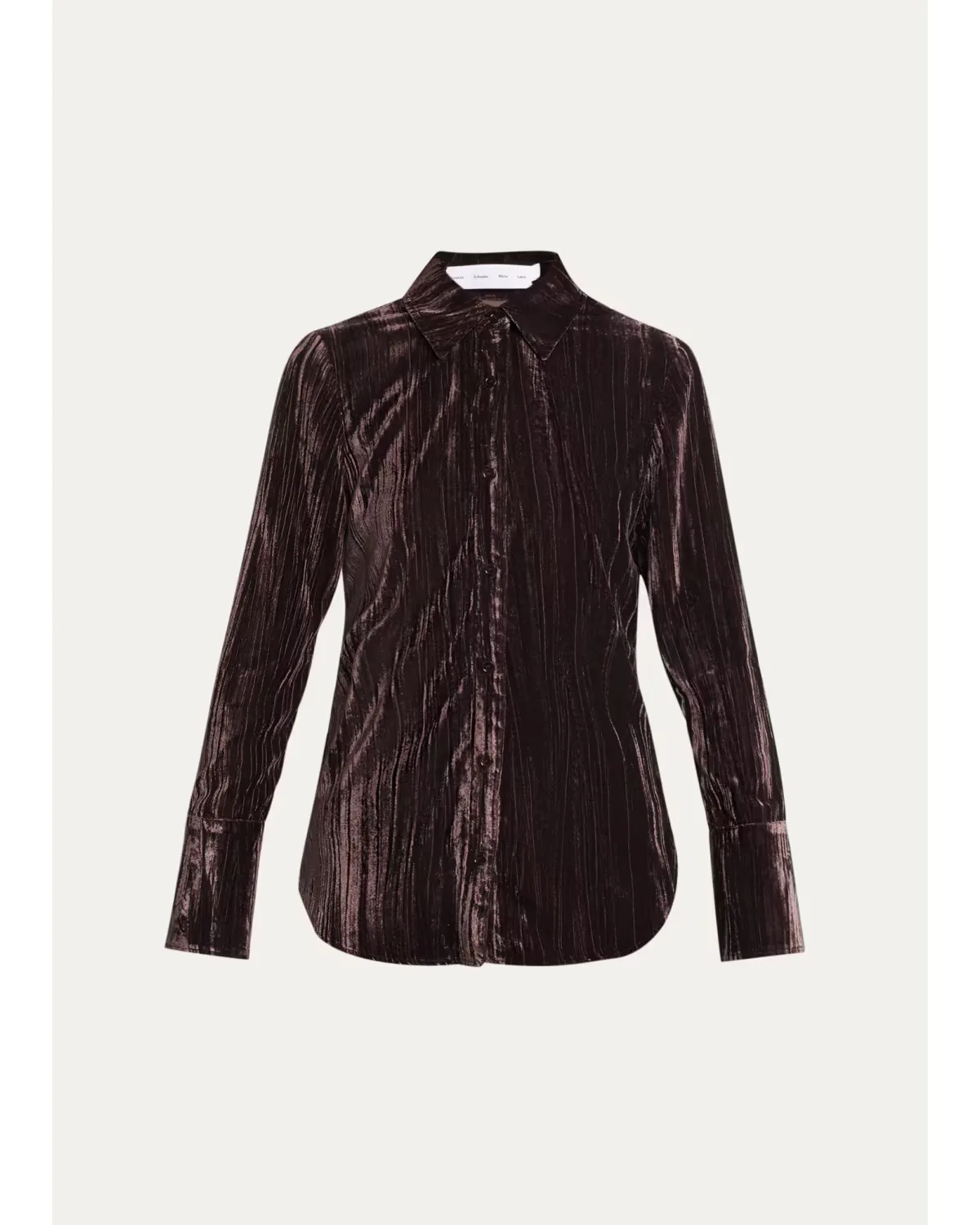 Madi Crinkled Button-Front Top by Proenza Schouler