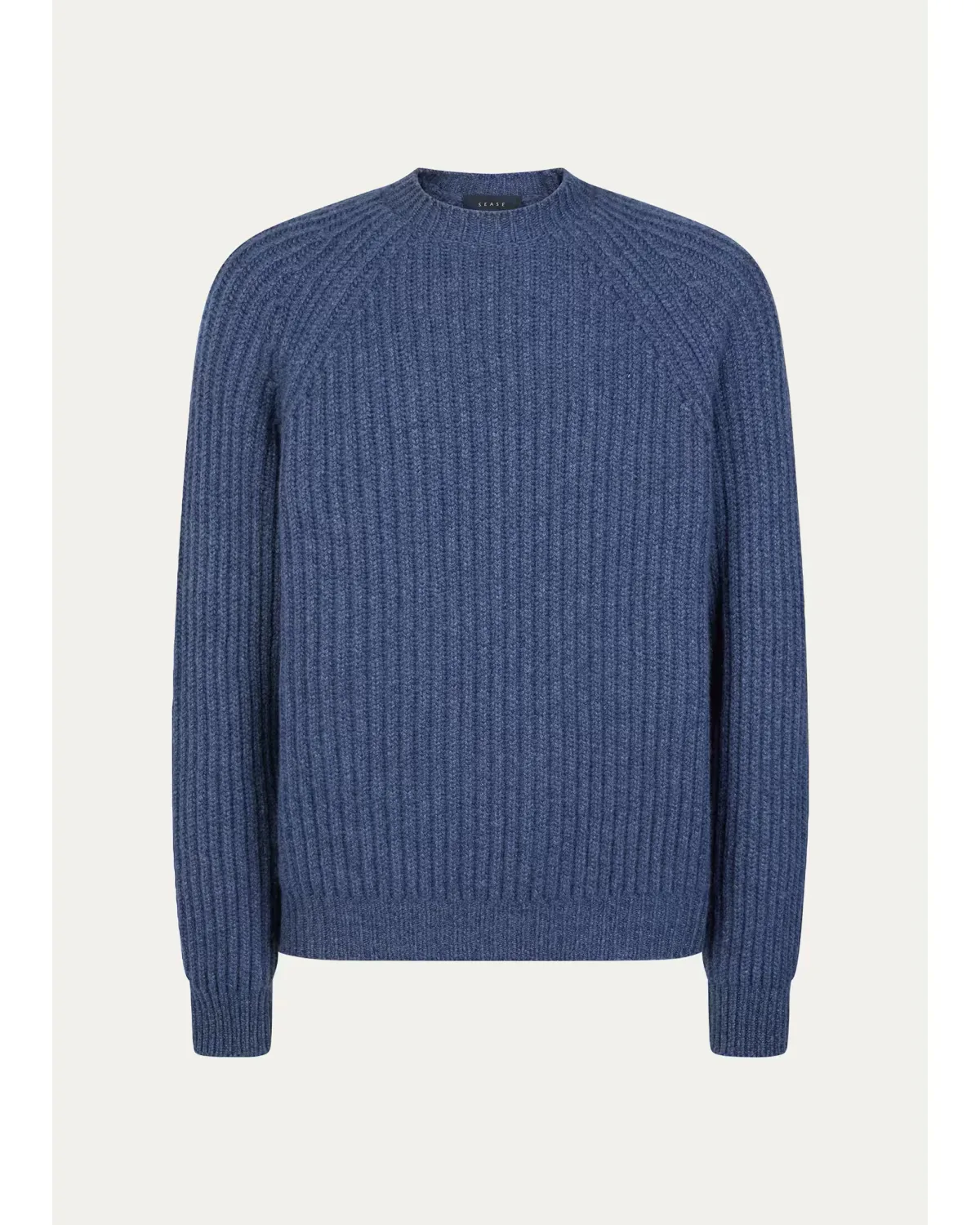 Cashmere Rib Raglan Crewneck Sweater by Sease