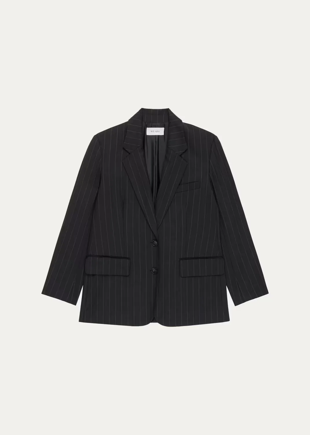 The Diana Pinstriped Single-Breasted Blazer