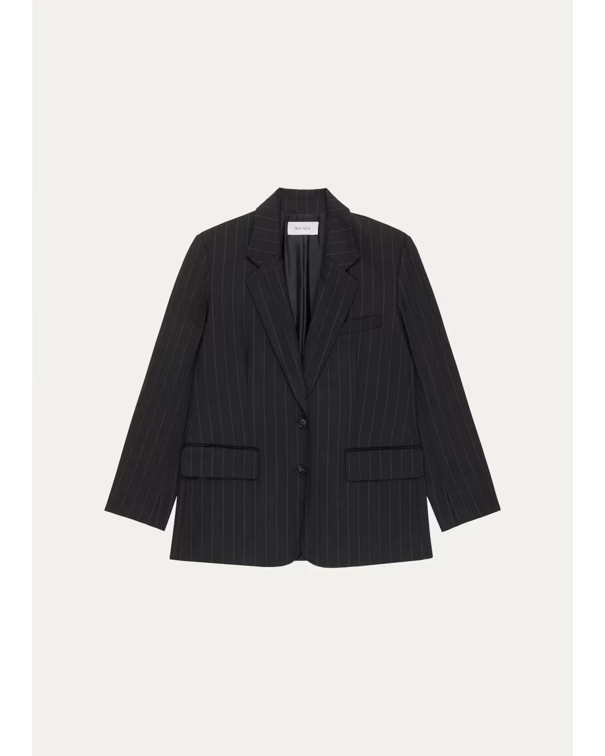 The Diana Pinstriped Single-Breasted Blazer