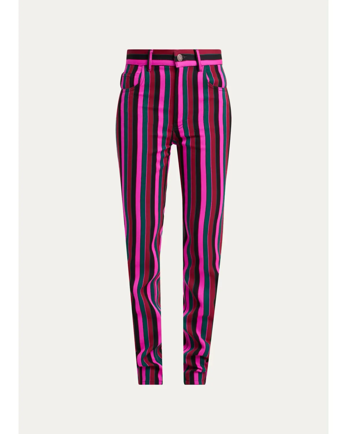Striped Virgin Wool Trousers by Chloé