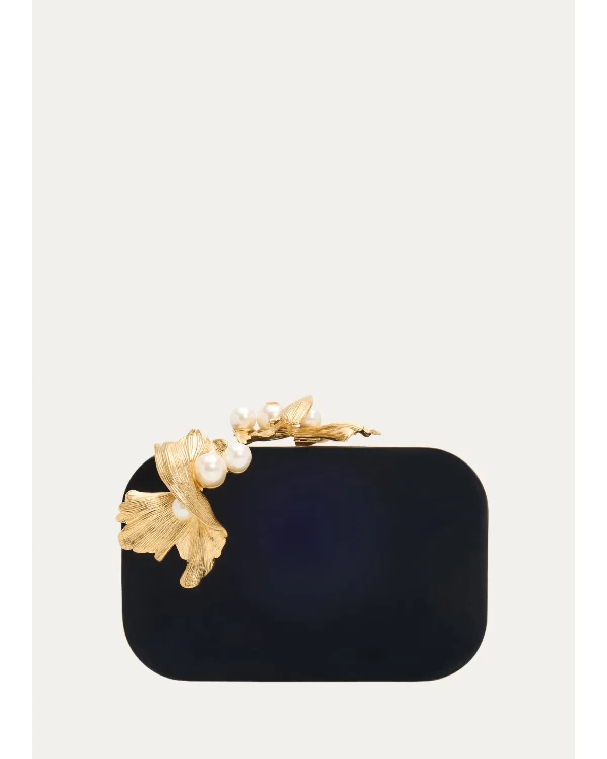 Cloud Sculptural Pearly-Embellished Clutch Bag