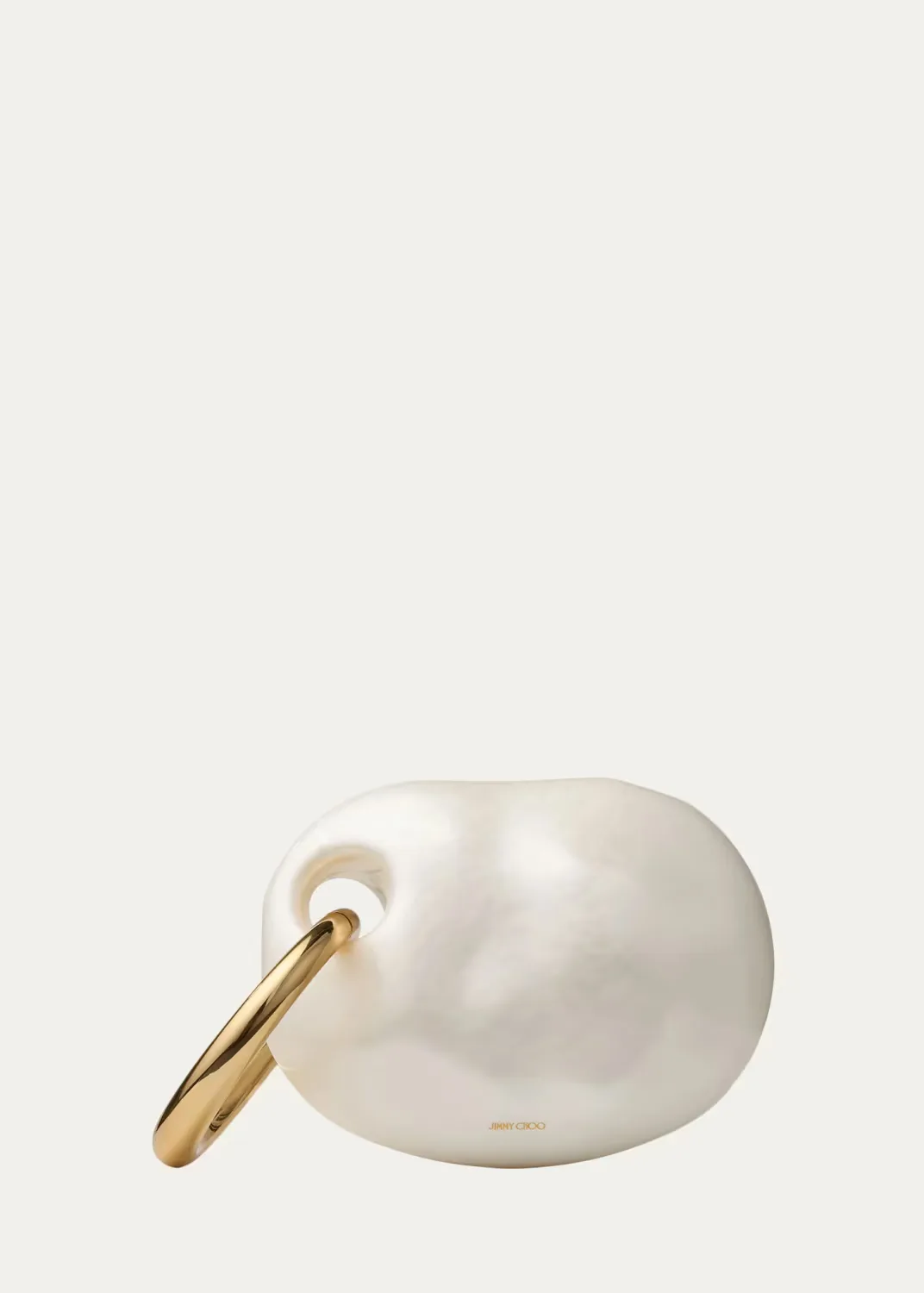 Oyster Pearly Clutch Bag by Jimmy Choo
